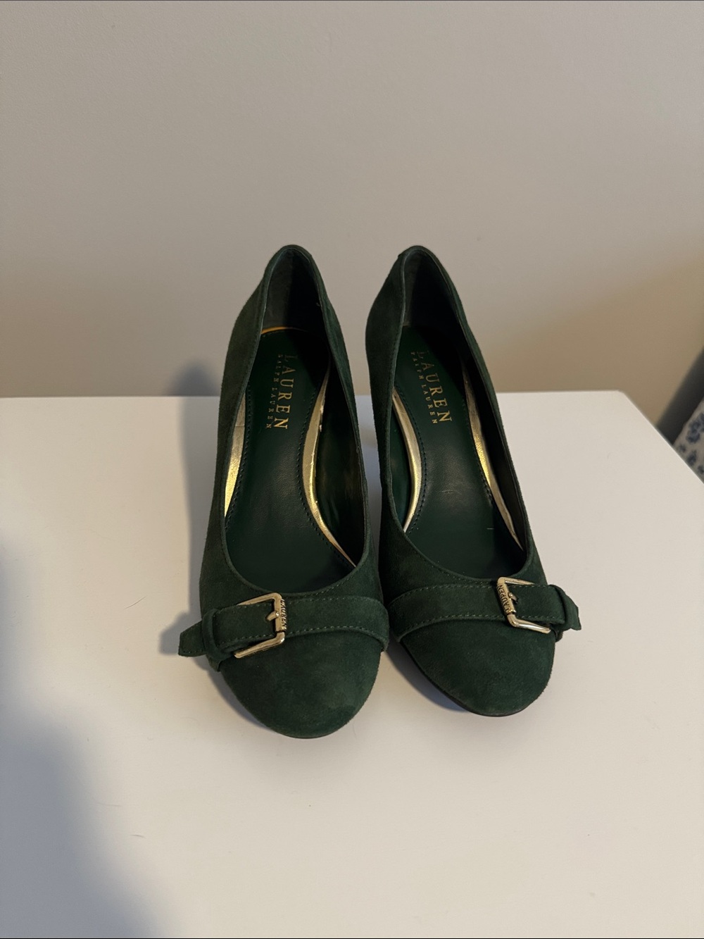 Ralph Lauren Suede Heels
